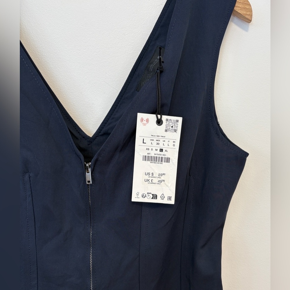 Zara collection ZIP-UP MIDI DRESS NWT
, sz : large - Picture 11 of 11